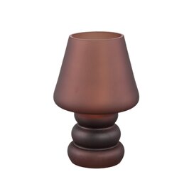 Tafellamp Led Miron Bruin matglas