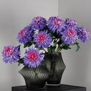 Kunstbloem Paars Mum