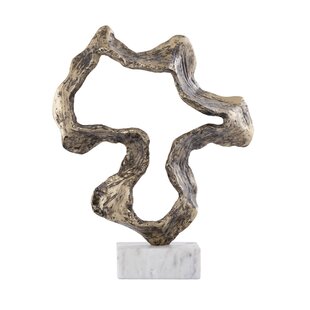 Ornament Maryan Brass aluminium op marmeren voet S