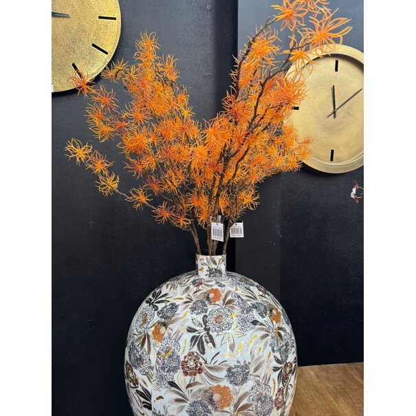 Countryfield Vaas Peony L bruin/wit rond