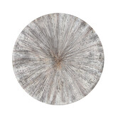 Wandornament Zapp Wit geribbeld rond S