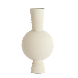Vaas deco  Ø21X60 cm KAVANSI mat creme