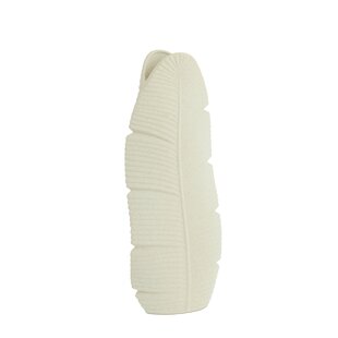 Vaas  Deco 19x11x46,5 cm LOU keramiek mat creme