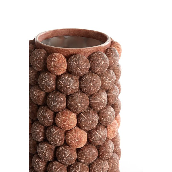 Light en Living Vaas deco Ø19X32,5 cm ZEEËGEL koraal rood