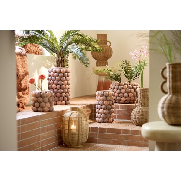 Light en Living Vaas deco Ø19X32,5 cm ZEEËGEL koraal rood