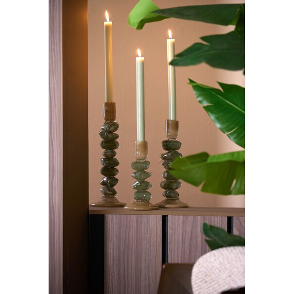 Light en Living Kandelaar Ø11,5X35 Cm ESTINA groen