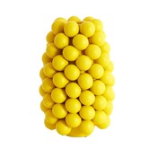 Vaas deco Ø18X28 cm BOYANG keramiek mat geel