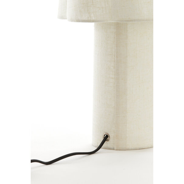 Light en Living Tafellamp Ø25X50 Cm Musaby linnen naturel