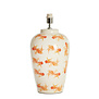 Lampvoet Ø28X52 Cm Fish keramiek wit+oranje