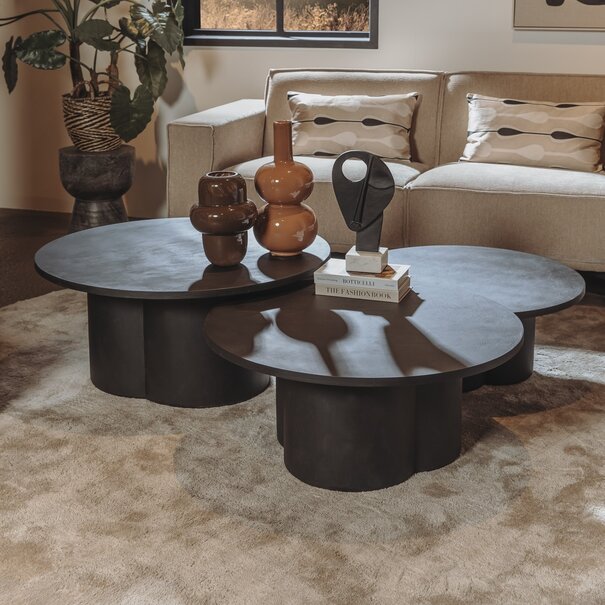 Bijzettafel Vinci (tre) bruin 30x45 cm