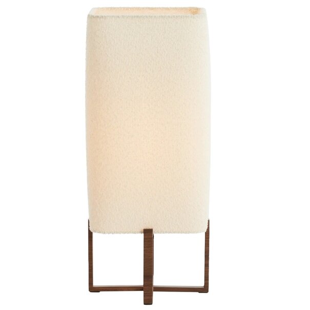 Light en Living Tafellamp 21,5X21,5X50,5 Cm WYN hout D Bruin+Boucl Creme