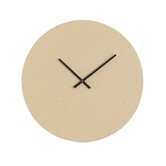 Klok Ø59 cm LICOLA mat zand+licht bruin gespikkeld