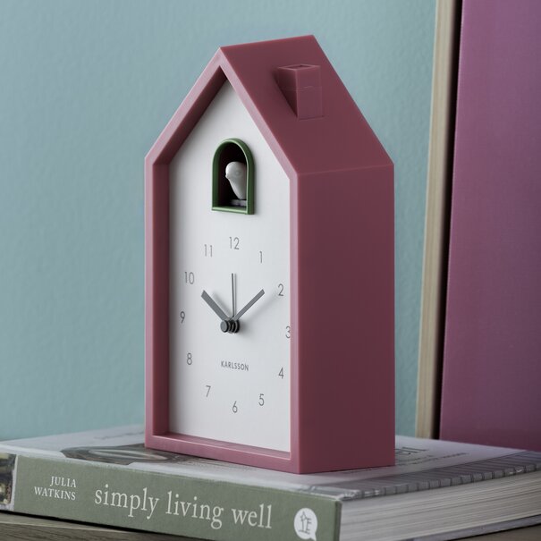 Karlsson Alarmklok Modern Cuckoo helder roze