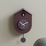 Wandklok Grato Cuckoo mauve purple met lavendel paars