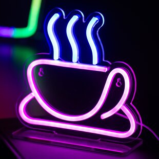 Neon licht Coffee roze
