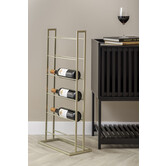 Wijnrek Single Floor metaal goud
