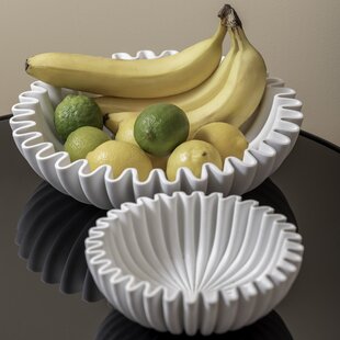 Schaal Wave groot wit