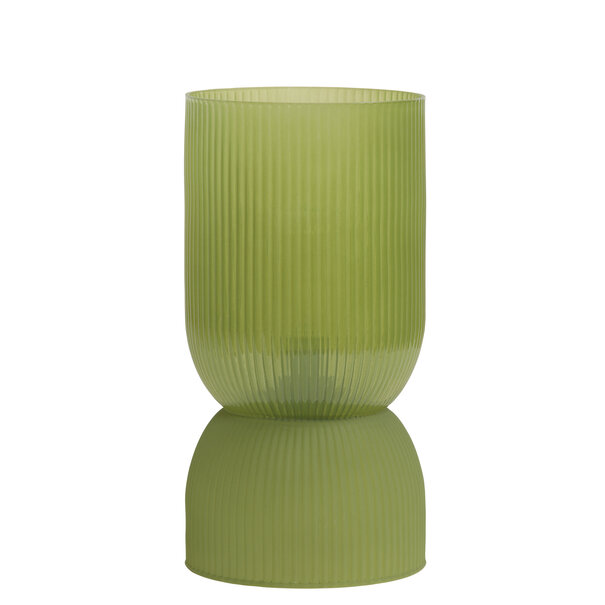 Light en Living Tafellamp LED PHOEBE glas olijfgroen Ø14x27,5 cm