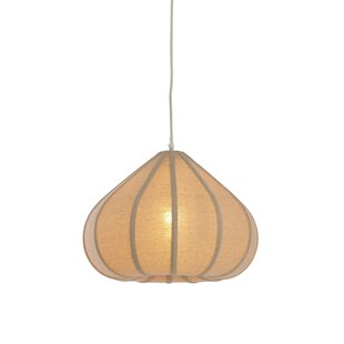 Hanglamp Ø40X28,5 cm ZUBEDA linnen naturel