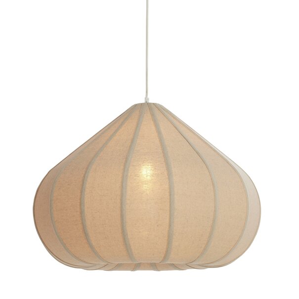 Light en Living Hanglamp Ø60X42,5 cm ZUBEDA linnen naturel
