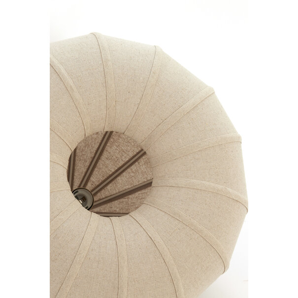 Light en Living Hanglamp Ø60X42,5 cm ZUBEDA linnen naturel