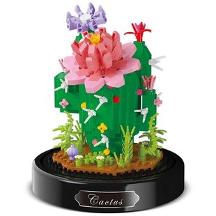 3D bouwset Cactus onder stolp