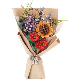 Houten Bouwpakket Flower Bouquet