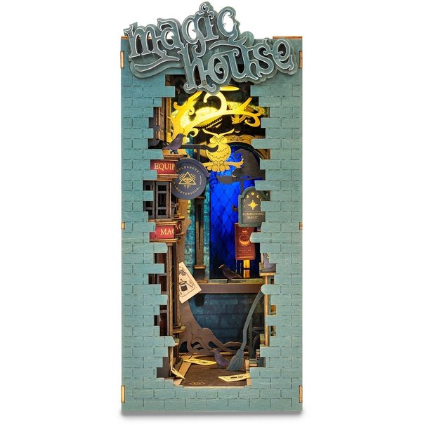 Robotime Houten Bouwpakket Book Nook Magic House