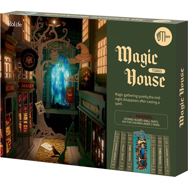 Robotime Houten Bouwpakket Book Nook Magic House