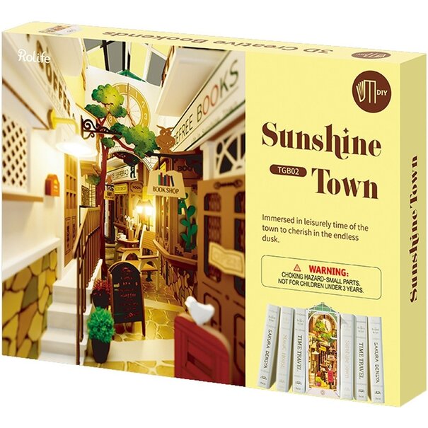 Robotime Houten Bouwpakket Book Nook Sunshine Town