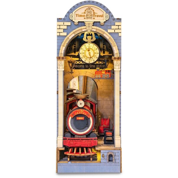 Robotime Houten Bouwpakket Book Nook Time Travel