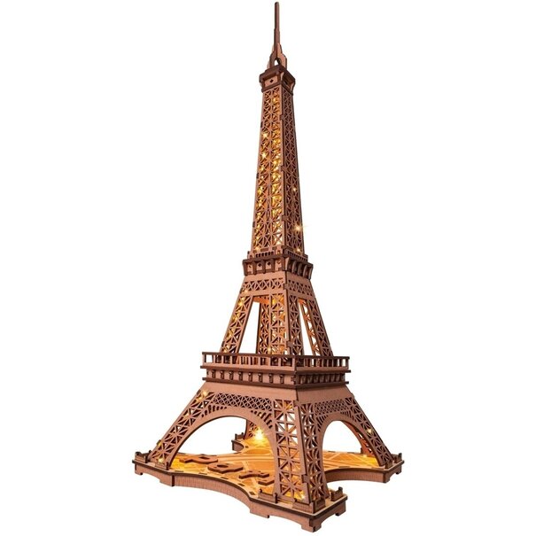 Robotime Houten Bouwpakket Night of the Eiffel Tower