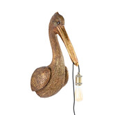 Wandlamp 33x28x63 cm PELICAN antiek brons