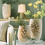 Vaas deco 23X19X35 cm AMIATA keramiek  mat crème