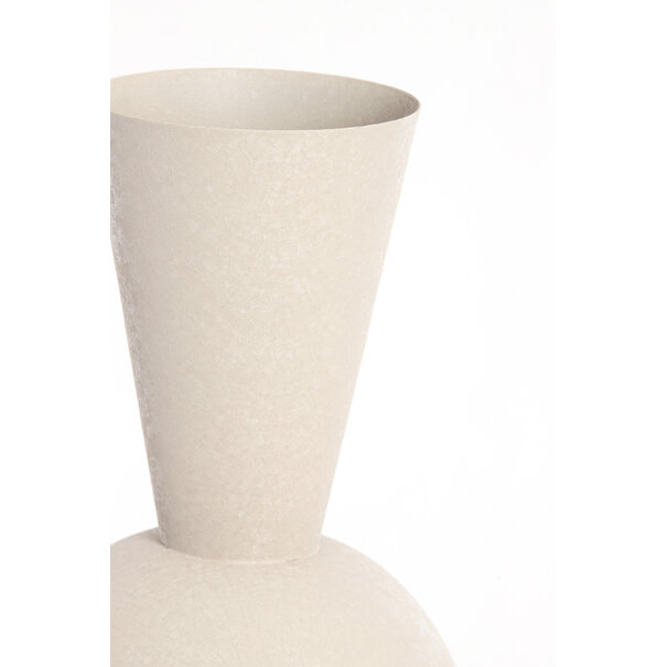 Light en Living Vaas deco Ø30x75 cm CHEDI mat licht grijs