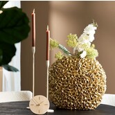 Vaas deco 52x23x46,5 cm PHYLIA goud