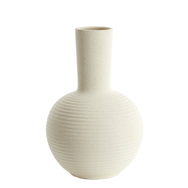 Light en Living Vaas deco Ø34x52 cm ULLOA keramiek  mat crème