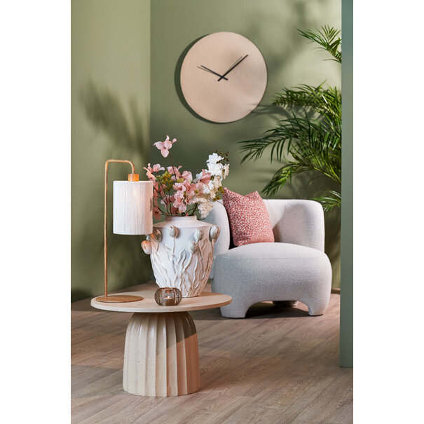 Light en Living Tafellamp 26x20x59,5 cm DONIO hout print naturel+touw crème