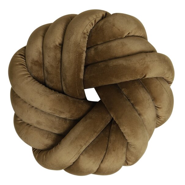 Light en Living Kussen 33x33 cm KNOT velvet karamel