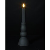 Kandelaar + Kaars LED Tabe L zwart