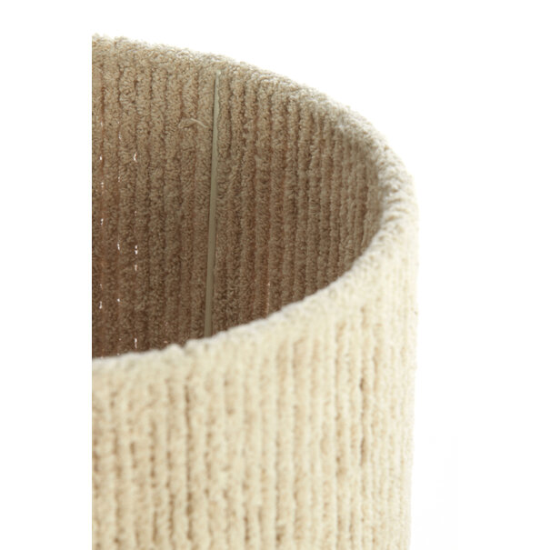 Light en Living lampenkap cilinder 30-30-40 cm MEDANA chenille crème