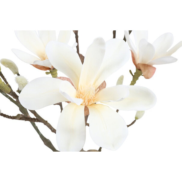 Countryfield Kunstplant Magnolia S wit 54 cm hoog