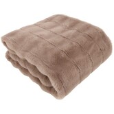 Plaid Imitatiebont Cosy Eloise grijs bruin