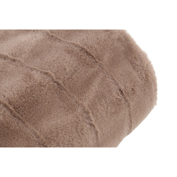 Countryfield Plaid Imitatiebont Cosy Eloise grijs bruin