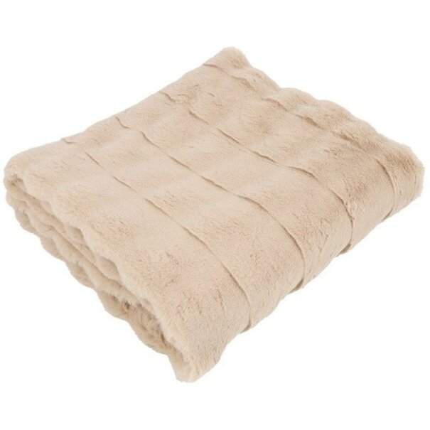 Countryfield Plaid Imitatiebont Cosy Eloise beige-L170B130H2CM