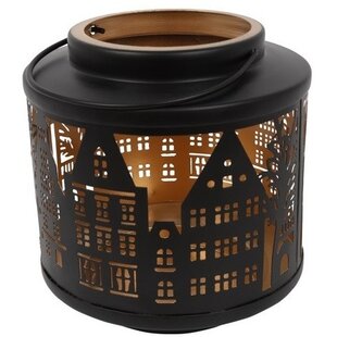 Windlicht Amsterdam S zwart