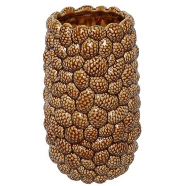 Countryfield Vaas Pine cone L bruin