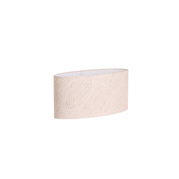 Light en Living Kap ovaal recht smal laag 58-24-27 cm STONE beige