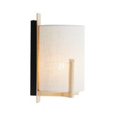 Wandlamp  22X18X36 cm Litto naturel+Linnen wit