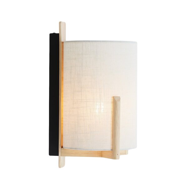 Light en Living Wandlamp  22X18X36 cm Litto naturel+Linnen wit